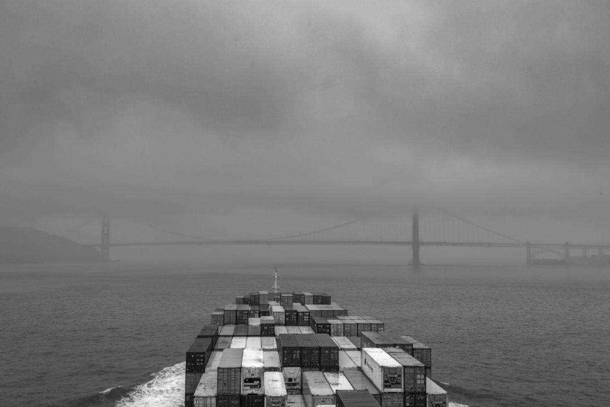 Golden Gate Bridge im Nebel, USA