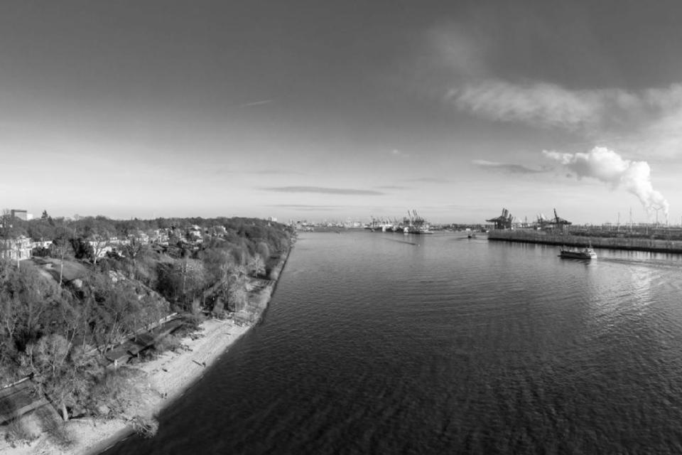 Die Elbe von oben